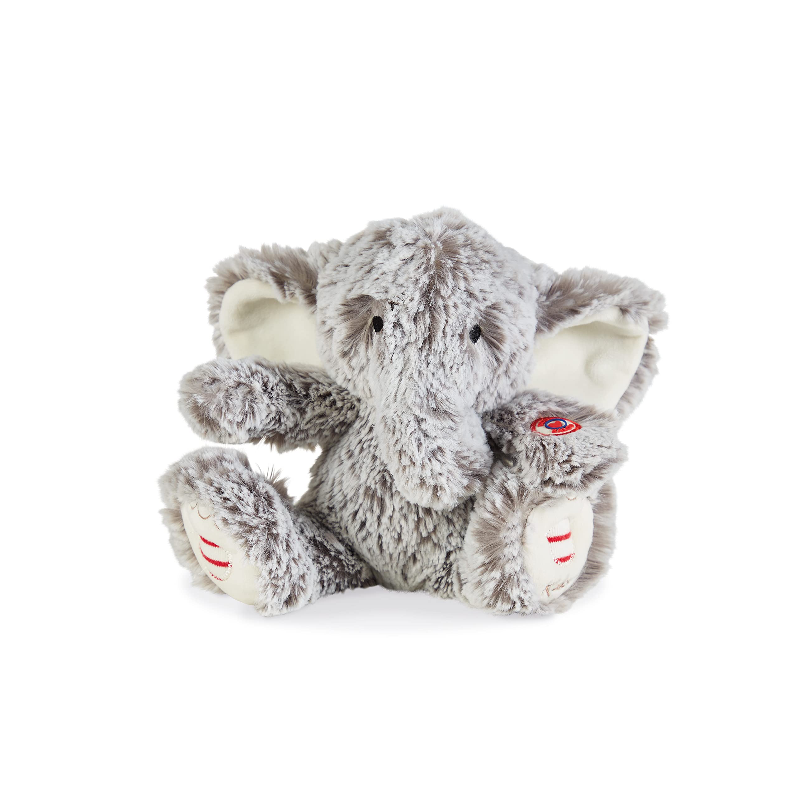 Kaloo - Rouge 24 cm Prestige Grey Noa the Elephant - Small Silky-Furred Soft Toy - Ultra-Soft Plush for Babies - 0 Months +, K223000