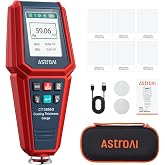 AstroAI Paint Thickness Gauge Automatic Detection with 0.01&mu;m Resolution | For Used Car Buyers Check Original Coating , with Limit Alarm, 4-Direction Rotating Screen, Resol 0.01mil F/NF Measuring