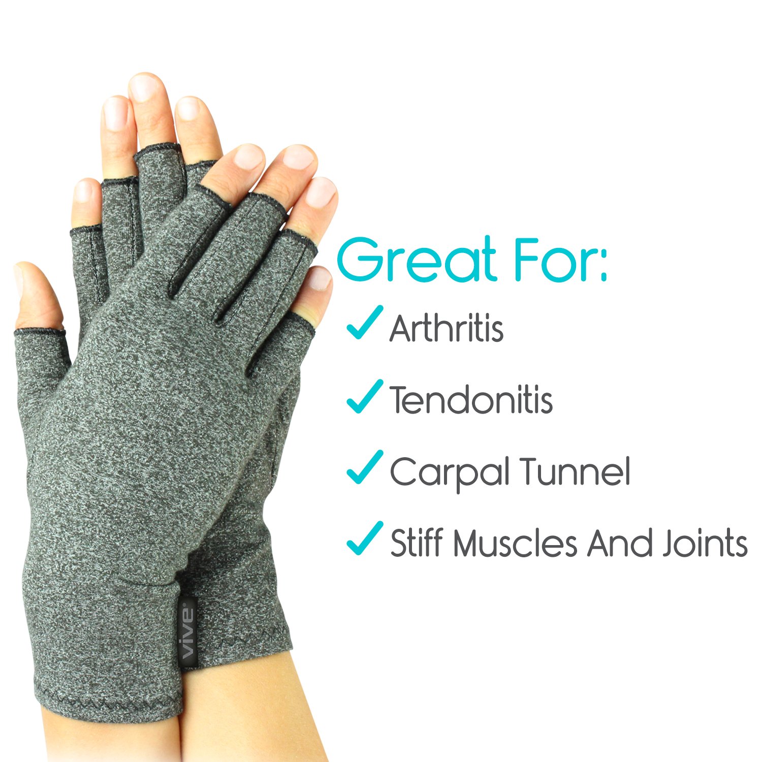 Arthritis Gloves by Vive Compression Gloves for Rheumatoid