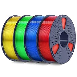 SUNLU 4kg PLA 3D Printer Filament Bundle, Neatly