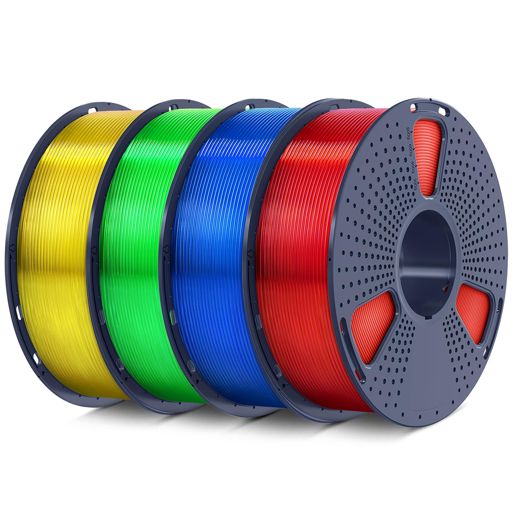 SUNLU 4kg PLA 3D Printer Filament Bundle, Neatly