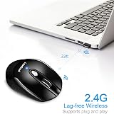 LeadsaiL Wireless Silent Optical Mouse 6 Button 1600DPI Windows Mac view 2