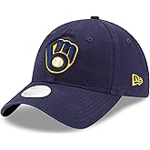 New Era Women's MLB Core Classic 9TWENTY Adjustable Hat Cap One Size Fits All (US, Alpha, One Size, Milwaukee Brewers)