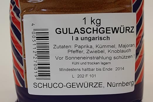 Schuco Gulasch Gewurz 1a Ungarisch 1kg Amazon De Lebensmittel Getranke
