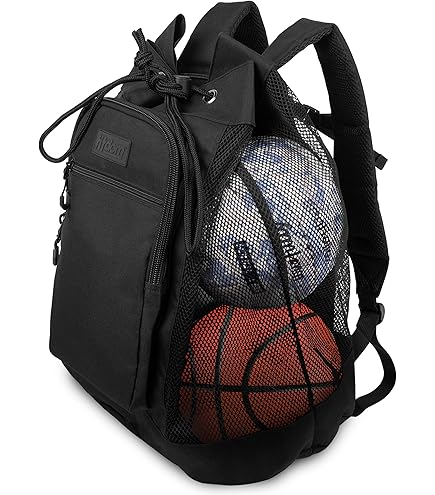 DAVIDJAMESCLARKE Ballnetz Meshbag – Fußball Meshbag, Sporttasche Mit Verstellbarem Schultergurt, Für Bälle & Ausrüstung, Inkl. 2 Ballnadeln