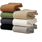 ljsmzkj Men's & Women's 7-Color Assorted Crew Socks - Multi-Purpose Casual Sports Socks (Fits Men 8-10/Women 6-12)" (7 Pairs)