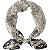 100% Pure Mulberry Silk Square Scarf-27''x27"Lightweight Hair Scarves Headscarf Night Sleeping with Gift Packed