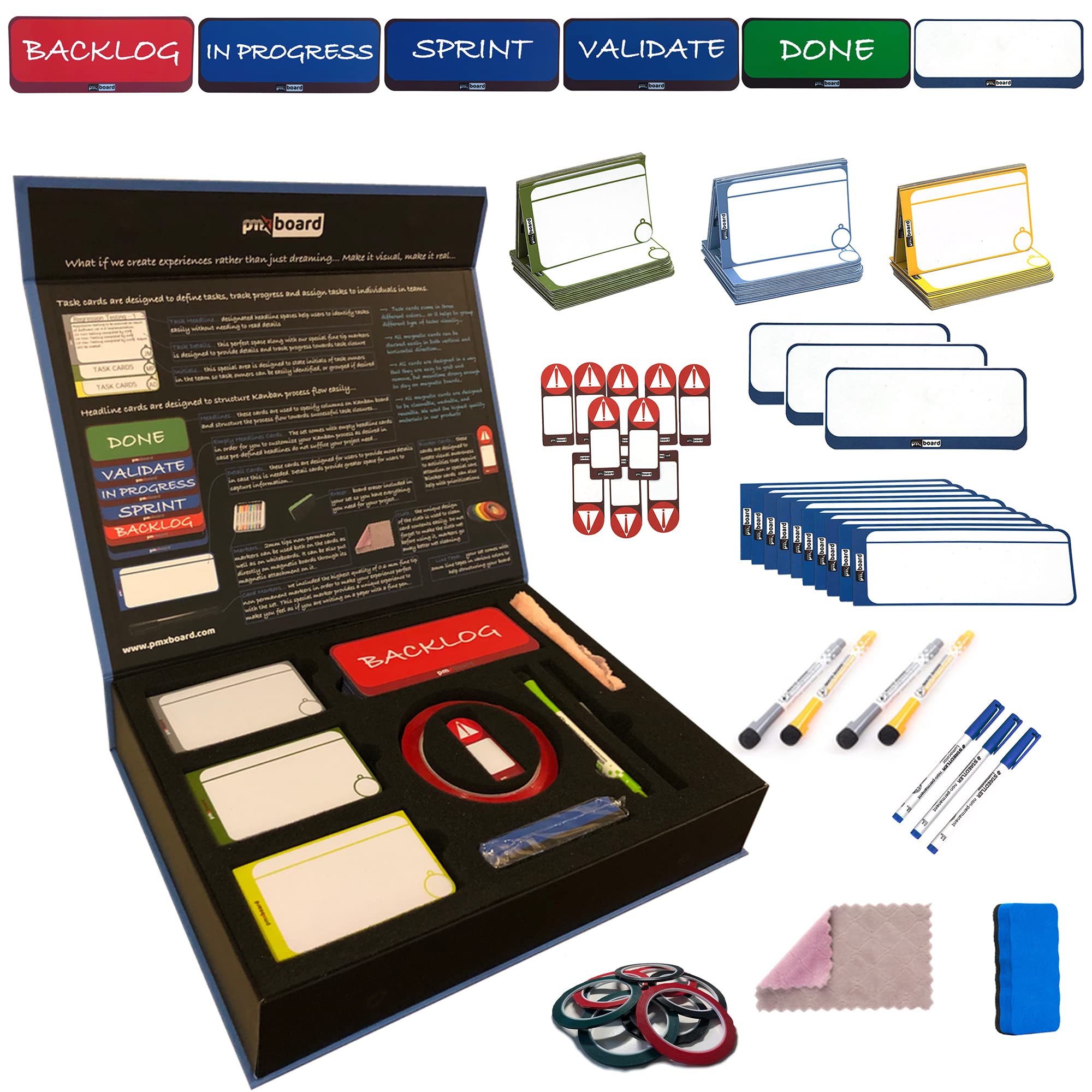 Mua pmxboard Agile Management Magnetic Cards Set, Scrum Board, Kanban ...