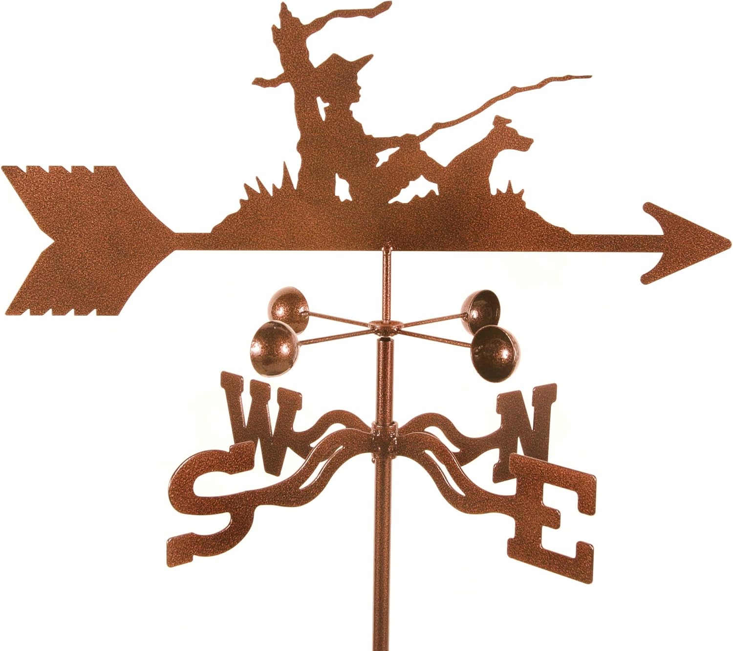 Weathervanes - EZ Vane Fisherman Weathervane 21 Inch Wide Deck Mount