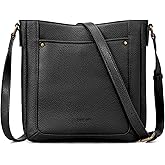 befen Genuine Leather Small Crossbody Bags for Women, Womens Cross Body Shoulder Purse Handbags with RFID Blocking Card Slots