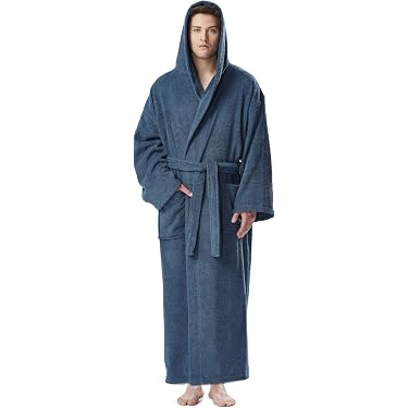 mens hooded dressing gown Amazon Best Sellers: Best Men's Bathrobes Men's Blue Ridge Relaxed cottage dress and outstanding longevity. Sleeves:Long