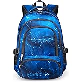 BLUEFAIRY Kids Backpack for Boys Bookbags for Elementary Primary Middle School Bags Book Bags for Teens Adolescentes for Childs Back to School Gifts Mochilas para Niños Aged 8-10 Star Blue