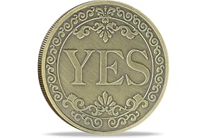 STRUGGLEJEWELRY Novelty YES NO Letter Challenge Coins, Decision Maker