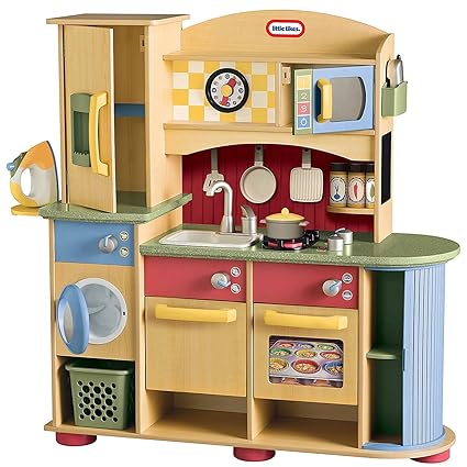 Amazon.com: Little Tikes – Cocina de madera Deluxe y centro ...