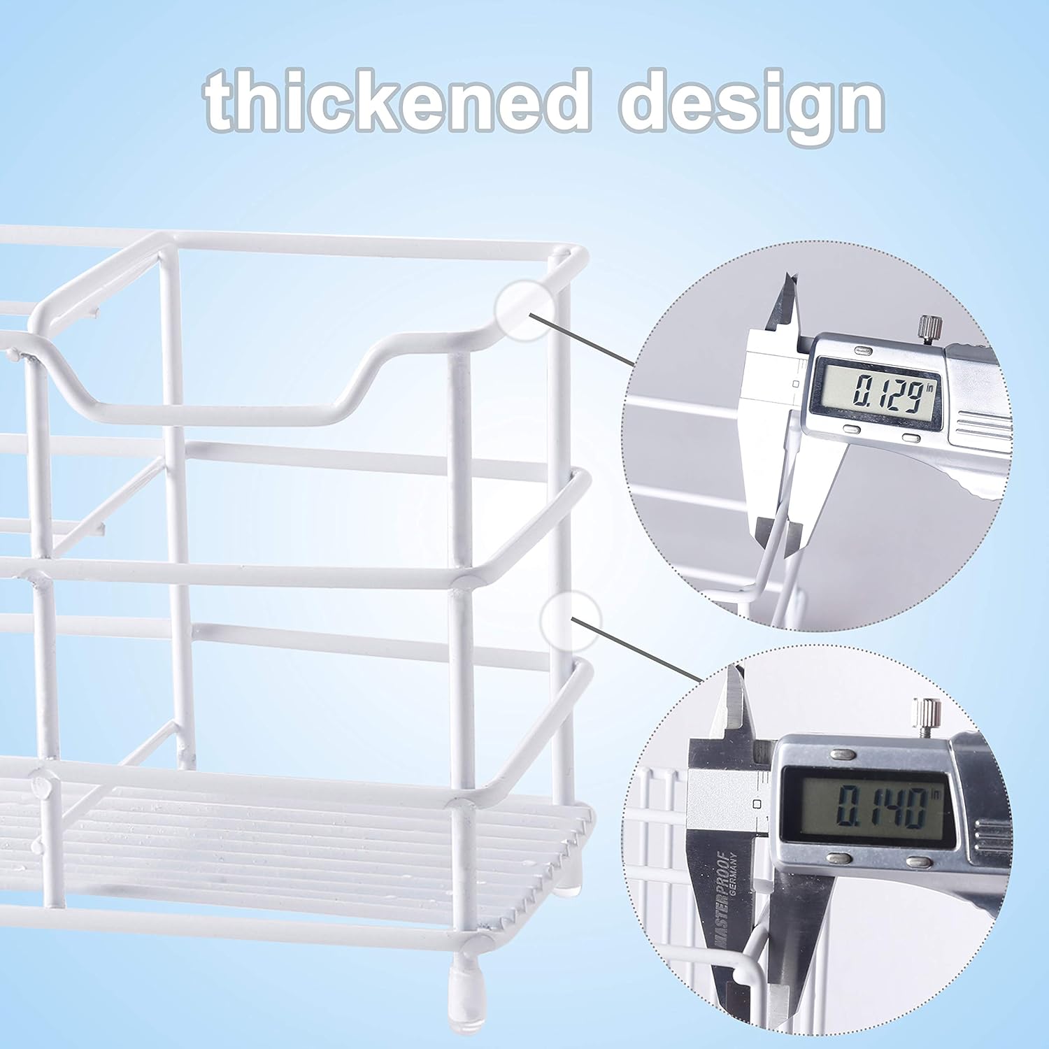 SKOLOO Electric Toothbrush Holder Organizer, Oversize Stainless Steel Bathroom Toothbrush Toothpaste Holders Set, Bathroom Sink Organizer (White): Home & Kitchen