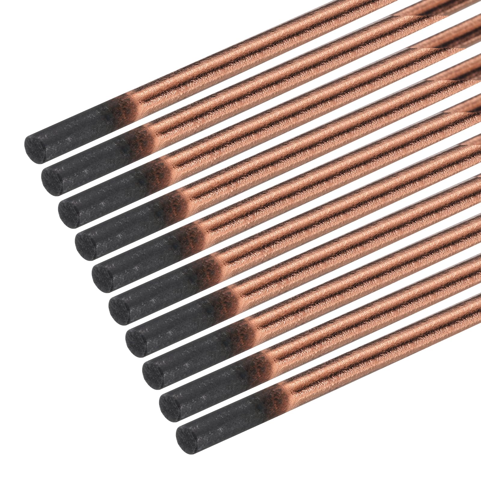 PATIKIL 20pcs 6mmx305mm(1/4"x12") Carbon Arc Air Gouging Rods Copper Graphite Coated Gouging Electrode Rods for Welding