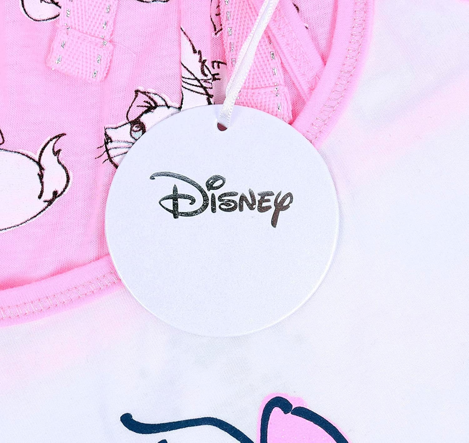 Ropa Mujer Color Blanco Rosa Mujer Pijama Gatita Marie Disney