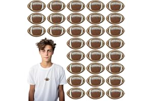 Jefuzh 30PCS Football Iron on Patches, Iron-On/Sew-On Patch for Clothes, Hats, Jeans, Skirts, T-shirts, Backpacks, Etc.