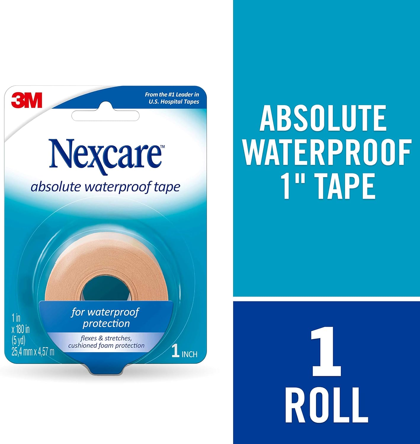 Nexcare Absolute Waterproof Tape: Health & Personal Care