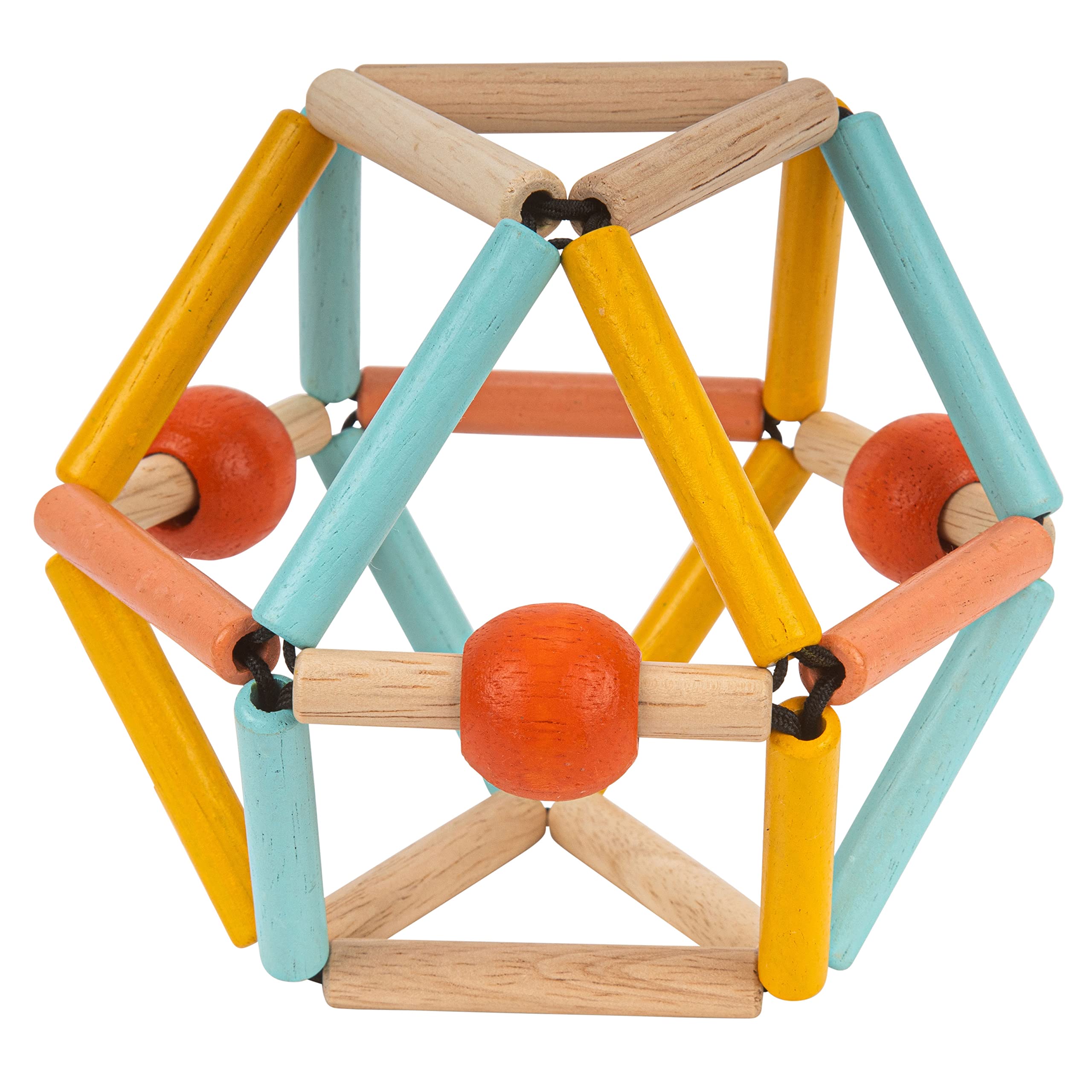 Bass & Bass Fruity Wooden Rattle & Teether Toy