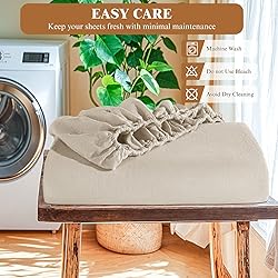 SONORO KATE 100% French Linen Fitted Sheet