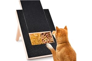 havit Dog Nail Scratch Board, Dog Scratch Pad for Nails with Sandpaper, Stress-Free Dog Scratch Board Dog Nail File Board with Treat Box for Small Medium Dogs Puppy Sensitive Dog Nail Trimmer