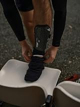 Mitre Aircell Ankle Protection Shin Pads Lightweight Breathable Black/White XS view 5