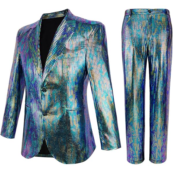 Mada Men's Slim Fit Metallic Color Performance Suit Jacket - Modern Blazer For Casual Or Dressy Occasions