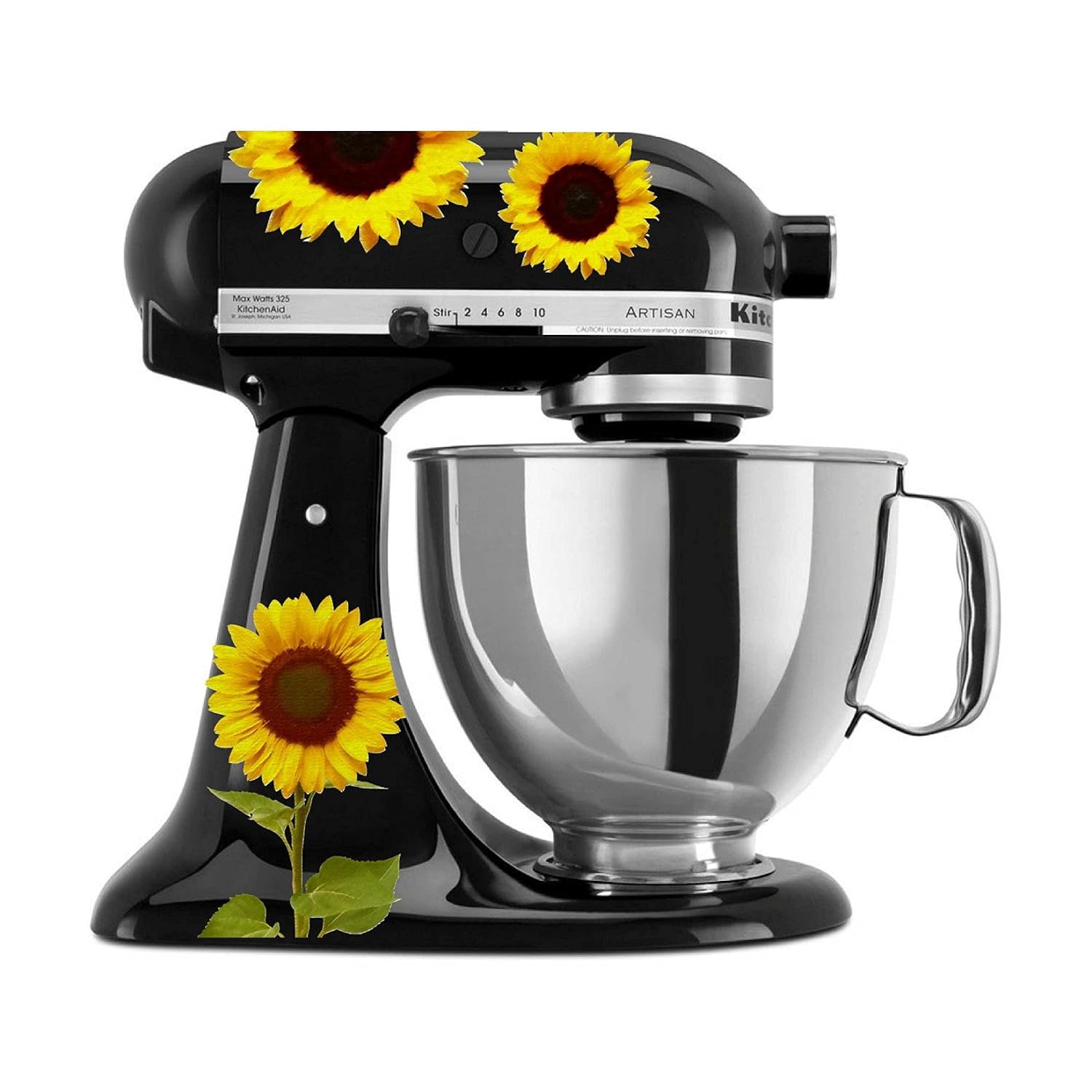 Watercolor Sunflowers Printed Mixer Decal Set (Print)