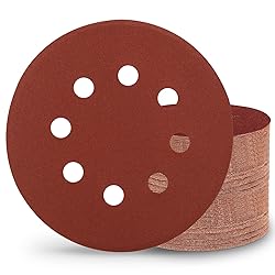 Szarint 100 PCS 320 Grit 5 Inch Sanding Discs, Hook