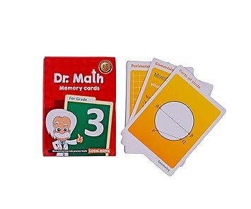 Dr Math (Grade 3) - Memory Flash Cards for Grade 3 Maths for Concepts, Clarity and Recall