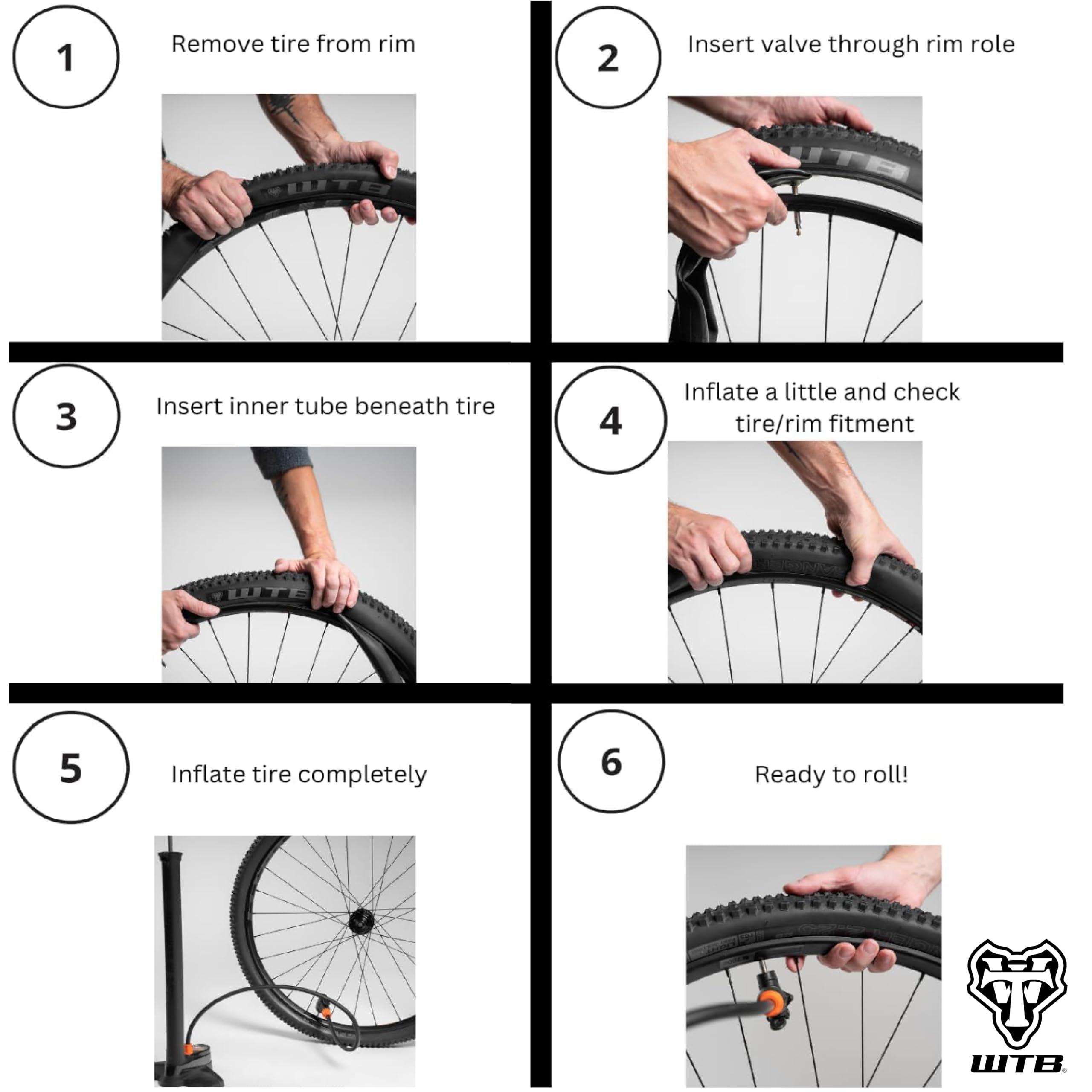 WTB Mountain Bike Inner Tube (29 x 1.9-2.3, 48mm Presta Valve) Durable & Lightweight