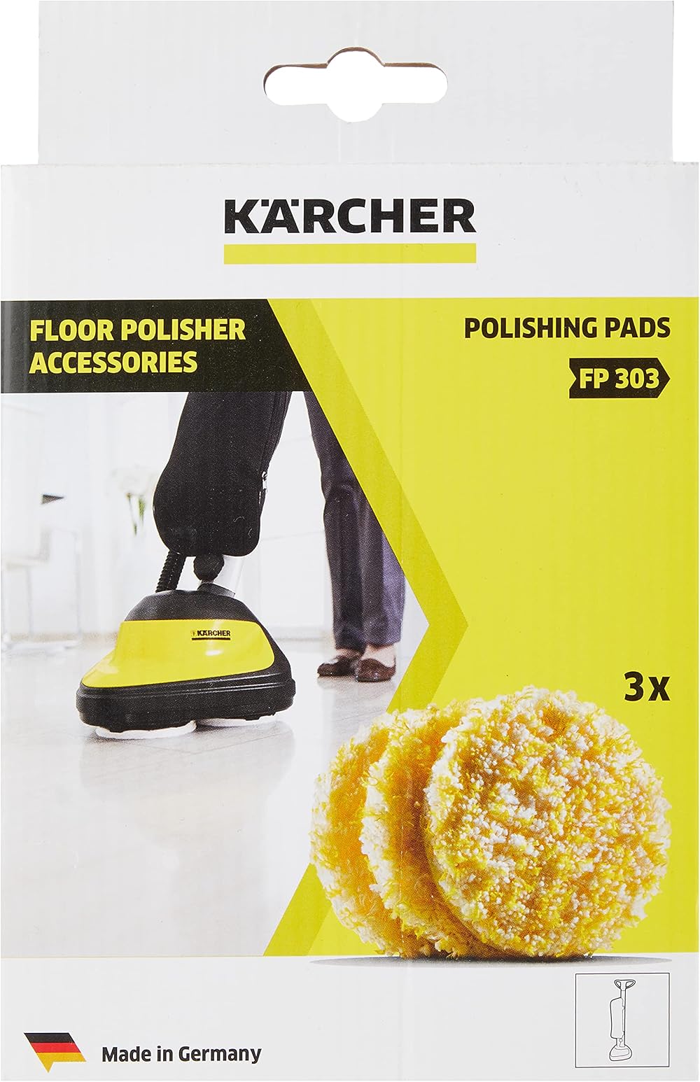 Kärcher FP303 Polishing Pads Stone Linoleum PVC x3