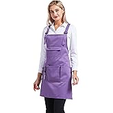 Nanxson Adjustable Women Bib Apron Multi Function Professional Salon Stylist Work Apron with Tool Pockets CF3010