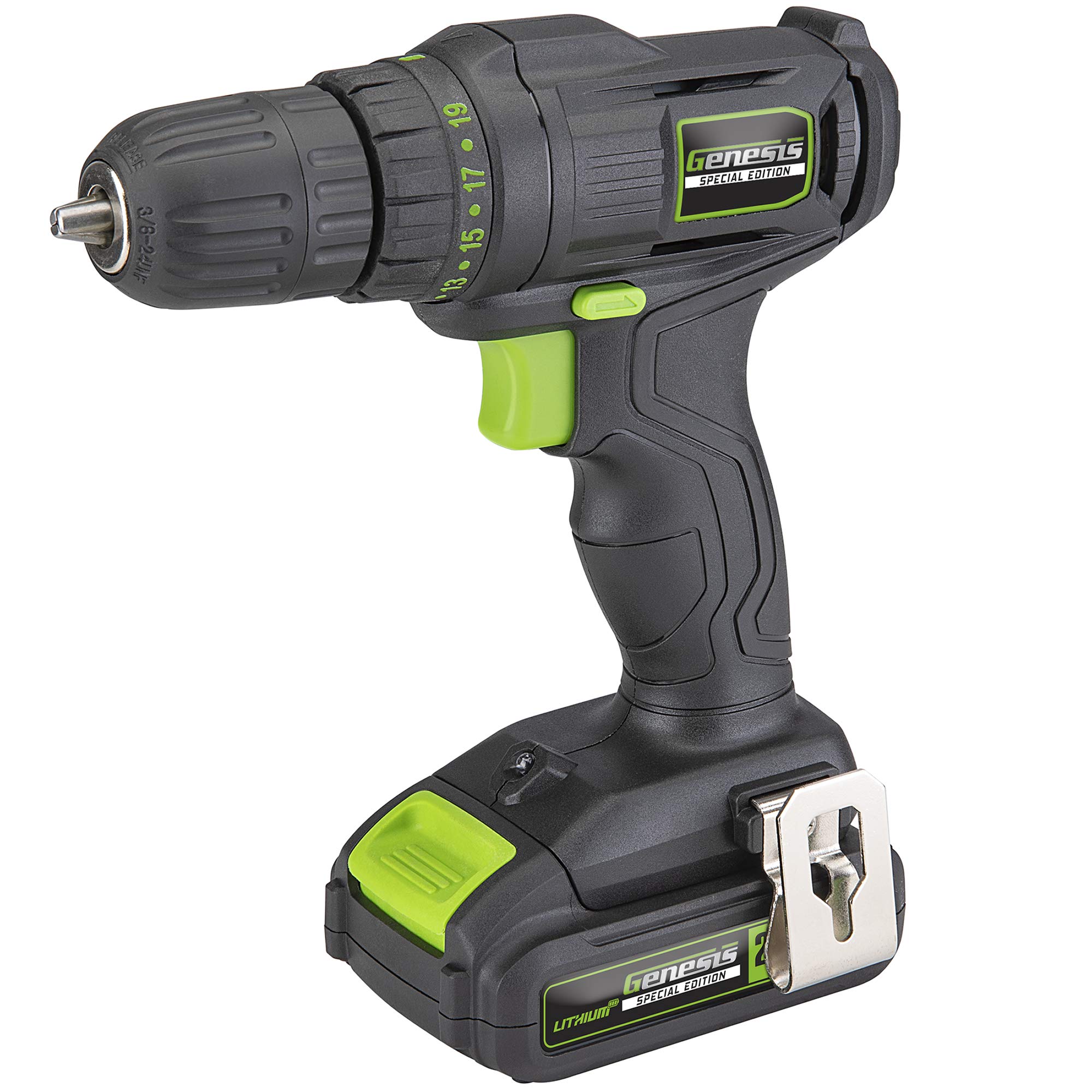 Genesis 20V Cordless Drill Driver with Battery and