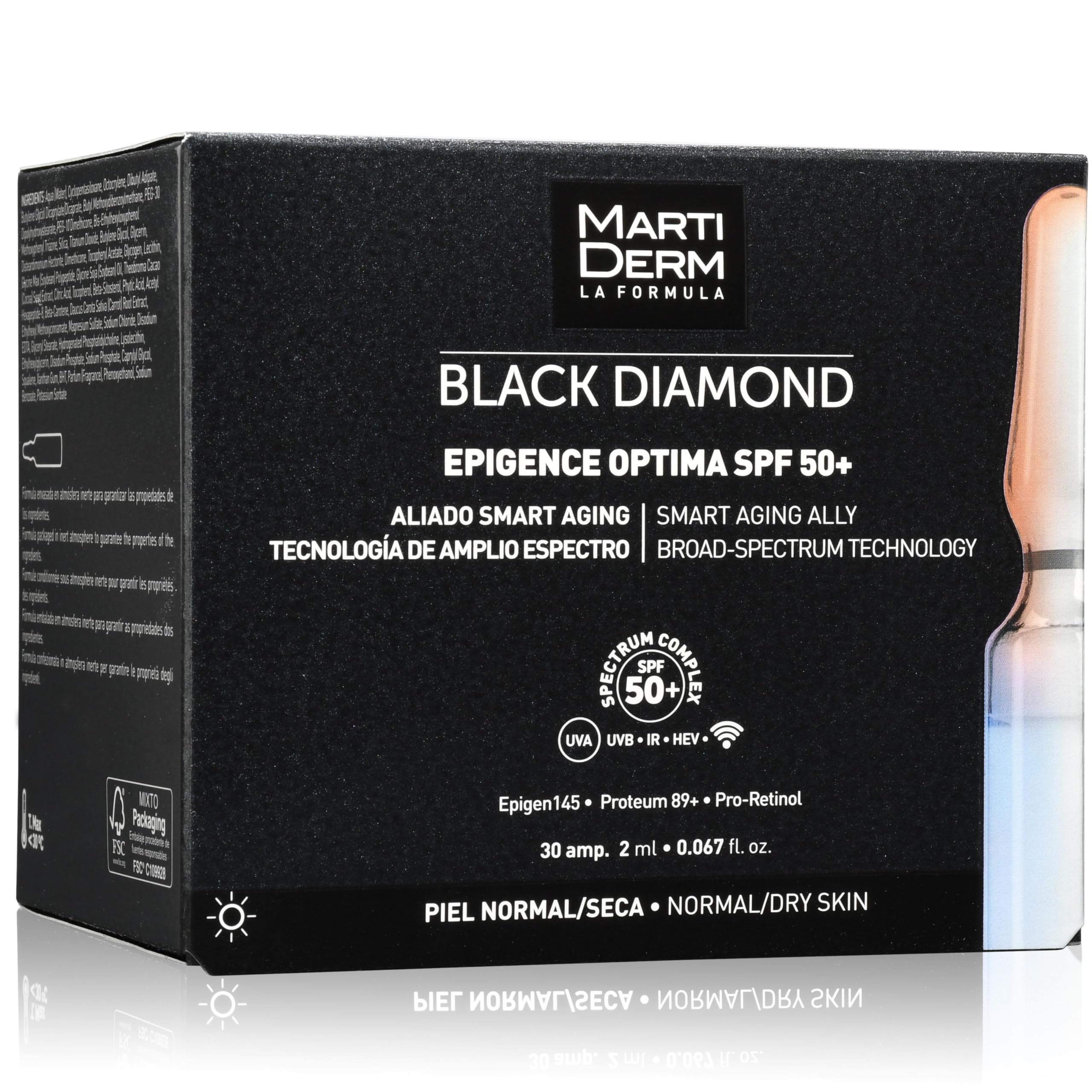 Martiderm Black Diamond Epigence Optima Spf50 30 Vial362636