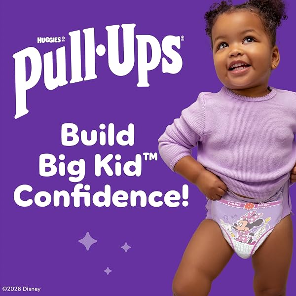 PULL-UPS GIRLS’ POTTY TRAINING PANTS, SIZE 2T-3T TRAINING UNDERWEAR (16-34 LBS), 23 COUNT