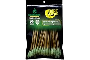Clenzoil Field & Range Bore Stix | Pre-Saturated Gun Cleaning Cotton Swabs | Caliber Specific Gun Barrel Swabs for Pistols