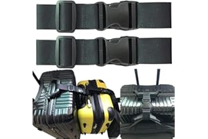 MONOCHEF 2pcs Travel Luggage Straps for Suitcases, Two Add a Bag Travel Luggage Adjustable Buckle Belt Travel Accessories Connector Attachment - Connect Your 3 luggages