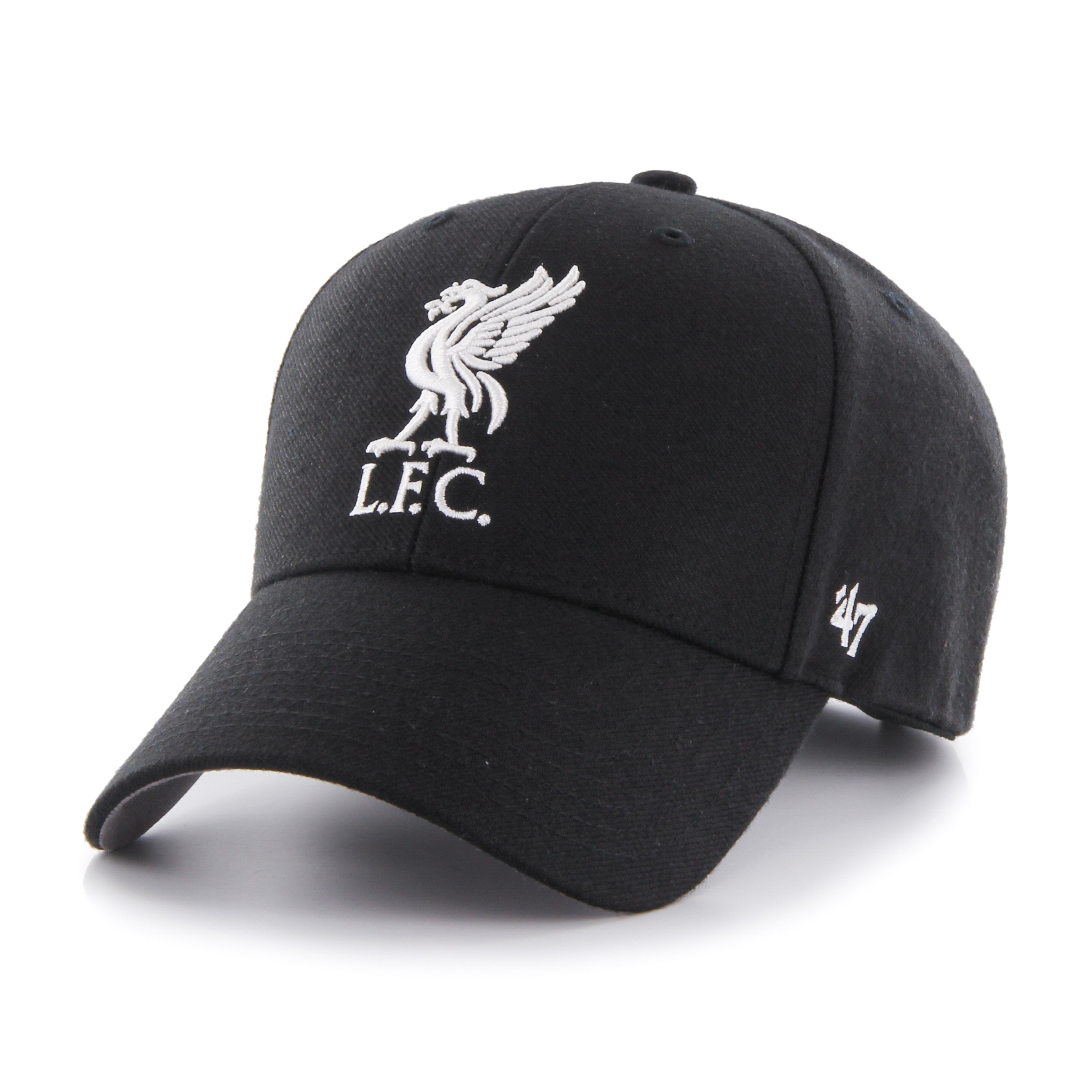 47 Brand Fc Liverpool Adjustable Cap MVP EPL (Black, One-Size-fitts-All)