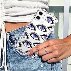 LuGeKe Evil Eyes Case for iPhone XR,Fashion