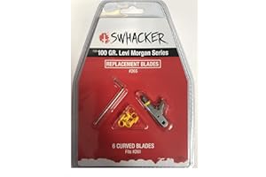 Swhacker Levi Morgan Series Replacement Blades 2 in. Blade 100 gr. 6 pk.,Silver