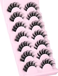 Mink Lashes Fluffy Wispy Lashes Natural Look 3D