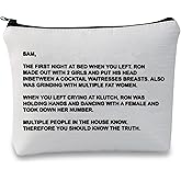 G2TUP TV Series Inspired Gift The Note to Sam Makeup Bag The Letter Cosmetic Bag Travel Pouch with Zipper for Fans (The Letter Fluorescent White)