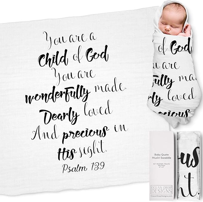 wrapping a baby in a muslin wrap