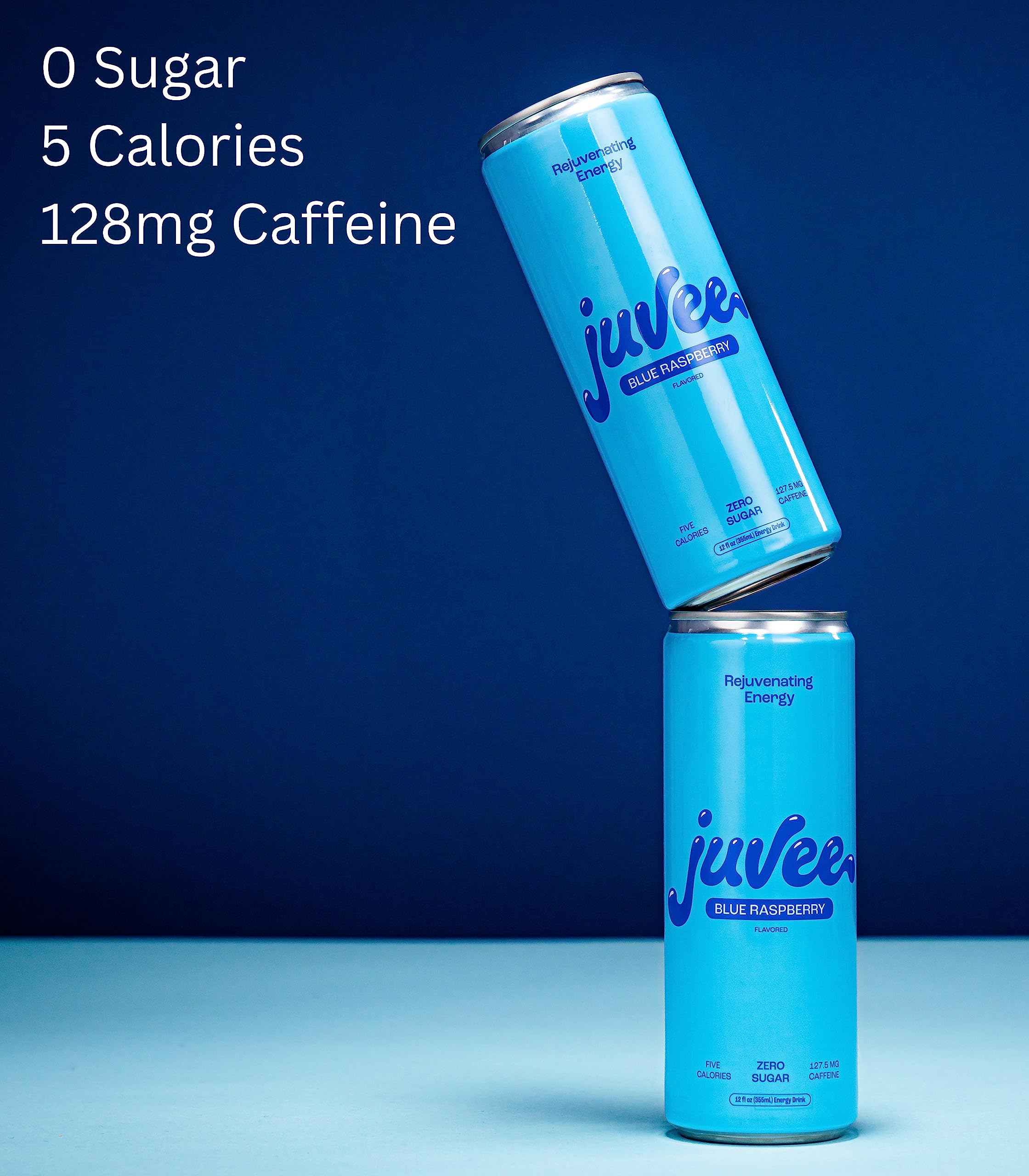 Juvee Rejuvenating Energy Drink Variety Pack – 12 oz Cans, Pack of 12 – Sugar Free, 128 mg Natural Caffeine per Can, Zero Sugar, Low Calorie, Clean Energy & Mental Focus Booster