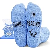 HAPPYPOP Book Lover Gifts - I'M Reading Socks for Readers Women Men Teens