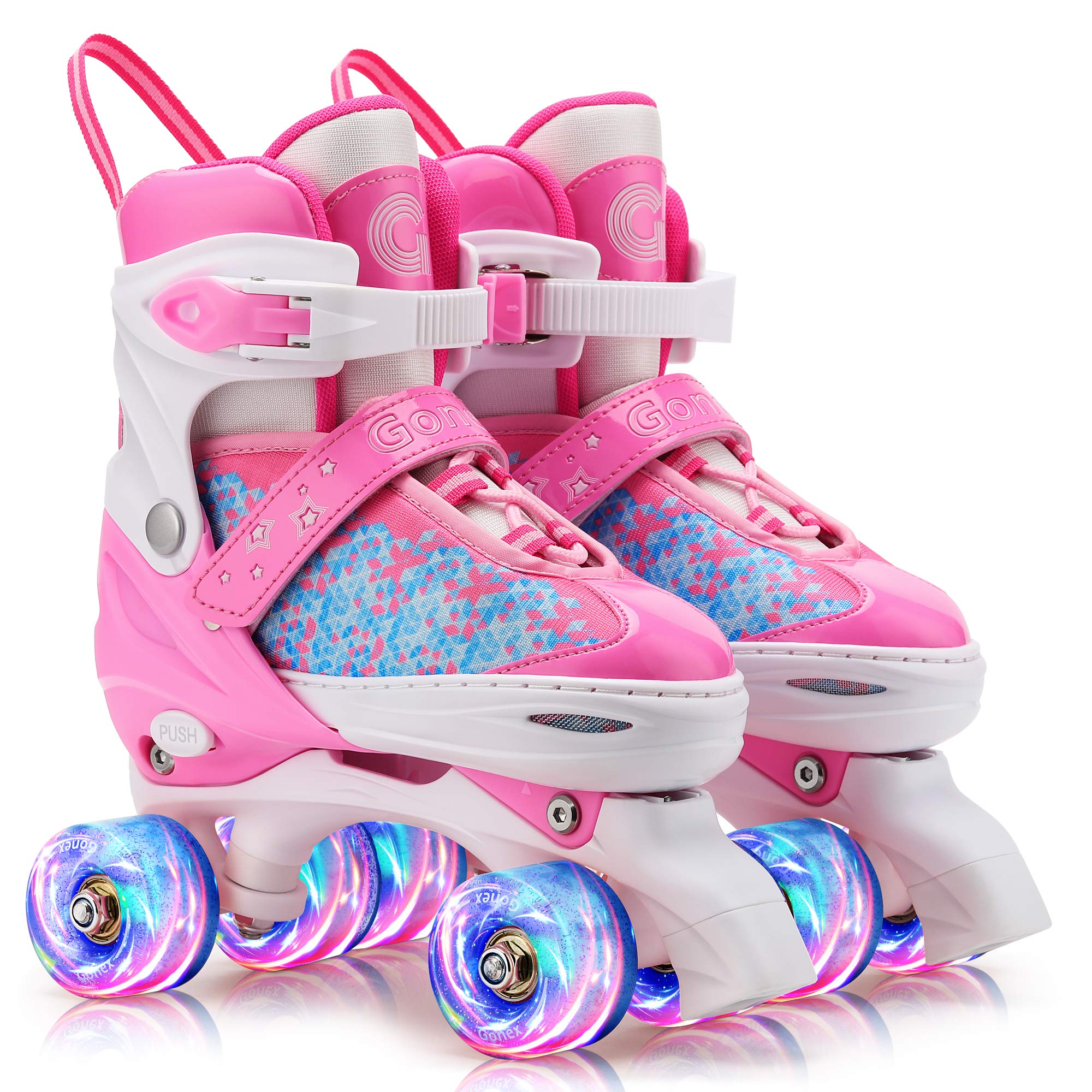 Photo 1 of Gonex Roller Skates for Girls Kids Boys Women with All Light Up Wheels?Adjustable Rollerskates for Beginners Toddler Youth, Gift for Indoor Outdoor