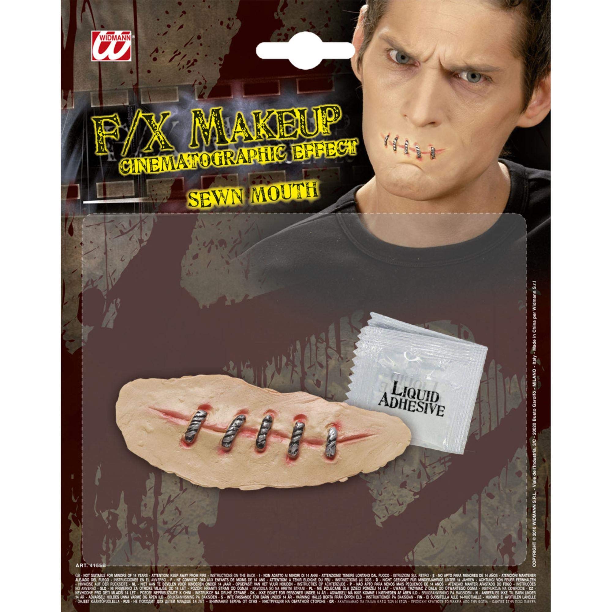 Sfx Sewn Mouths Accessory for Fancy Dress