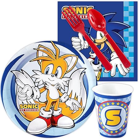 Sonic The Hedgehog Party Supplies - Snack Party Pack, Party Packs